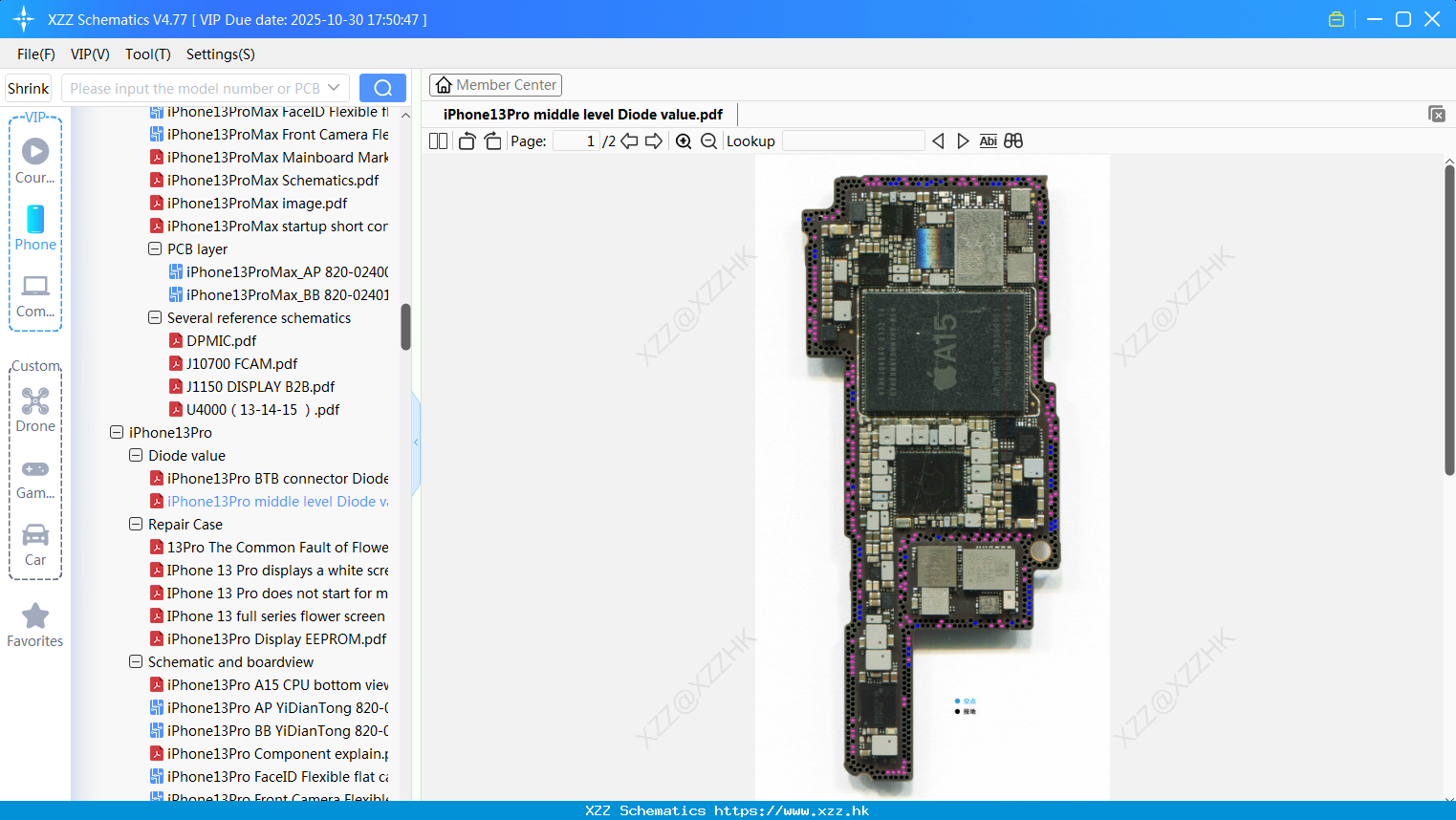 IPhone13Pro Middle Level Diode Value